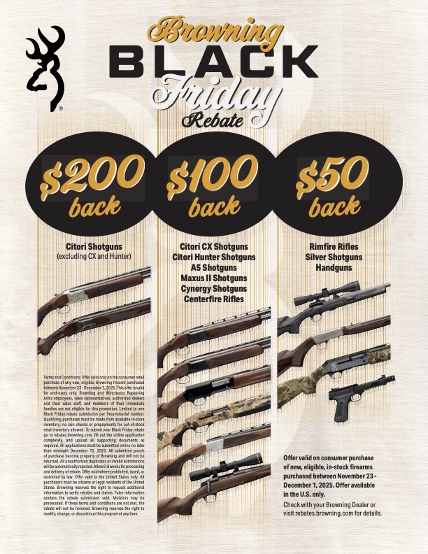Browning Black Friday Promotion