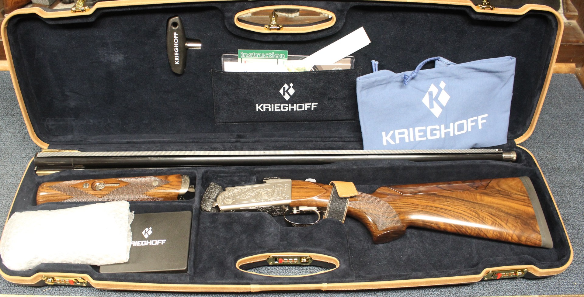 Krieghoff K80 Parcours X 12 gauge, 32" with KI Thinwall extended chokes New Krieghoff